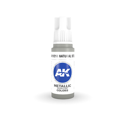 AK Interactive 3G Acrylic Natural Steel 17ml