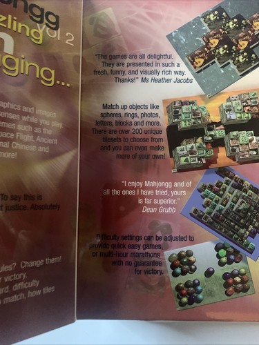 Moraff's Maximum Mahjongg: Vol. 2 (PC, 2002) Brand New Open Box Rated E - Picture 7 of 7