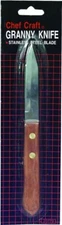 NEW Chef Craft 20779 PARING Granny Knife Stainless Steel Blade Wood Handle