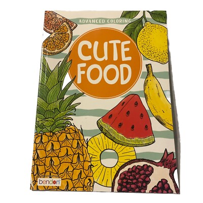 Advance Coloring Book  Cute Food  Good For Homeschooling New