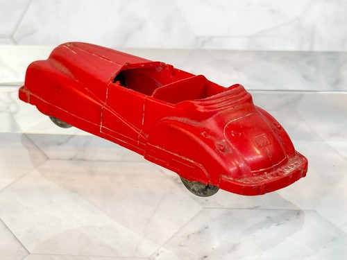 Vtg Lot 4 Plastic Toy Cars - Thomas Toy & Acme - Convertible & Sedan - 1950s USA - Picture 13 of 24