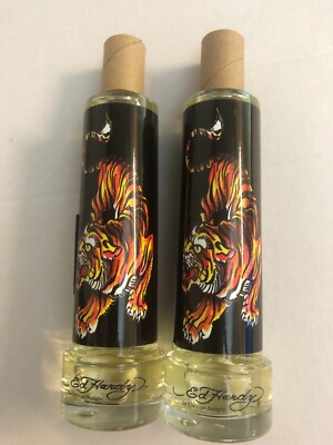 2 x Ed Hardy Tiger EDT Cologne Spray von Christian Audigier 100ml - 2 Stück