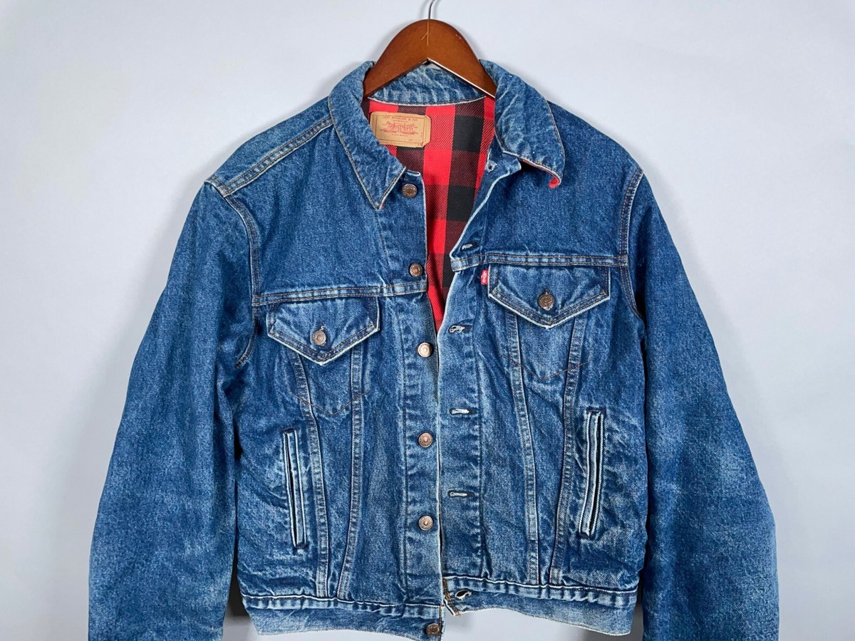 VTG Levi's Flannel Lined Denim Jacket Adult 40 (42 Tag) Union Made