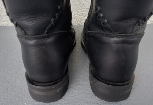 Harley Davidson Womens Abbie Heavy Studded Leather Boots w Buckle/Strap 7.5 EXC - Picture 7 of 13