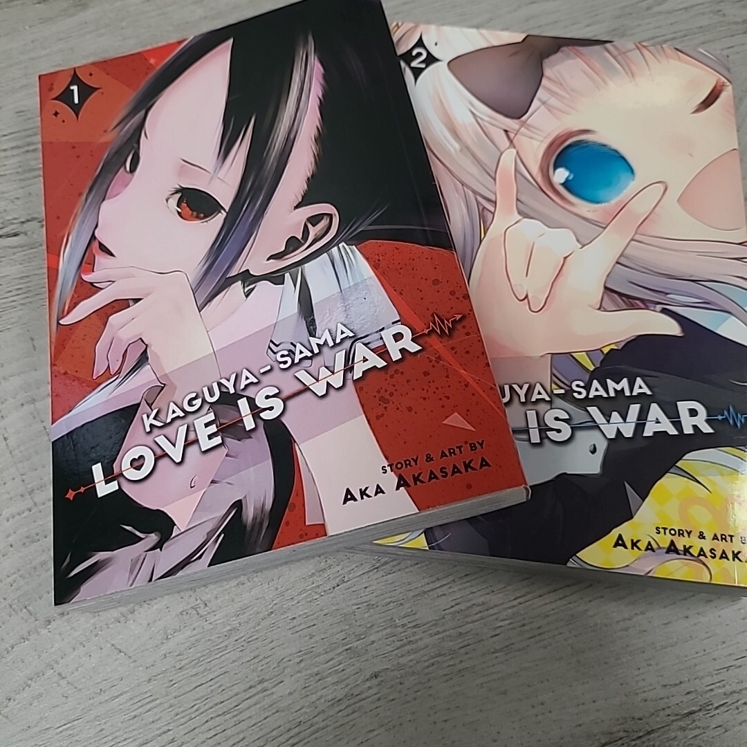 Kaguya Sama Love is War Volume 1-2 Manga English Aka Akasaka VGC Shonen