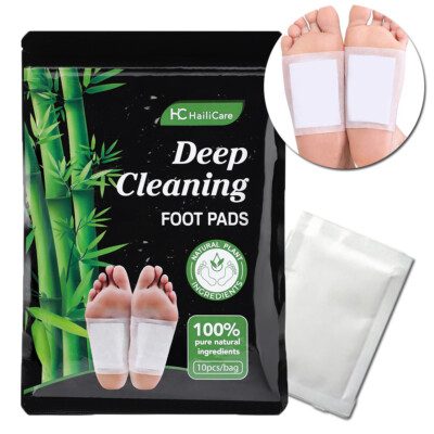 Bamboo Detox Foot Patches Pads, Remove Toxins, Deep Cleansing| 10 - 300  patches
