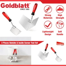 Goldblatt 2PCS Drywall Corner Tool Set 5" Outside 3.5'' Inside Corner Knife Set