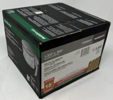 HITACHI 13363  1-3/4" X .092 Siding Coil Nail, Ring/HDG, Diamond  Pt., 3.6M/Case