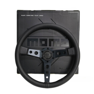 MOMO Black Edition 14inch P5 Small Dish Genuine Leather Sport