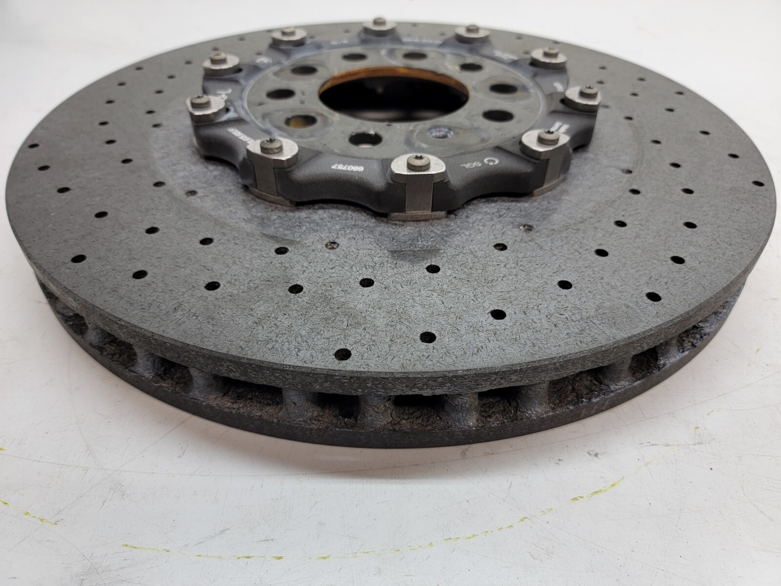 LAMBORGHINI AVENTADOR REAR LEFT CARBON CERAMIC BRAKE DISC ROTOR OEM 470615601F
