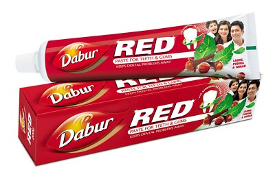10 x 200 g Dabur Red Zahnpasta pflanzlich nicht bemehlt Zahnpflege D