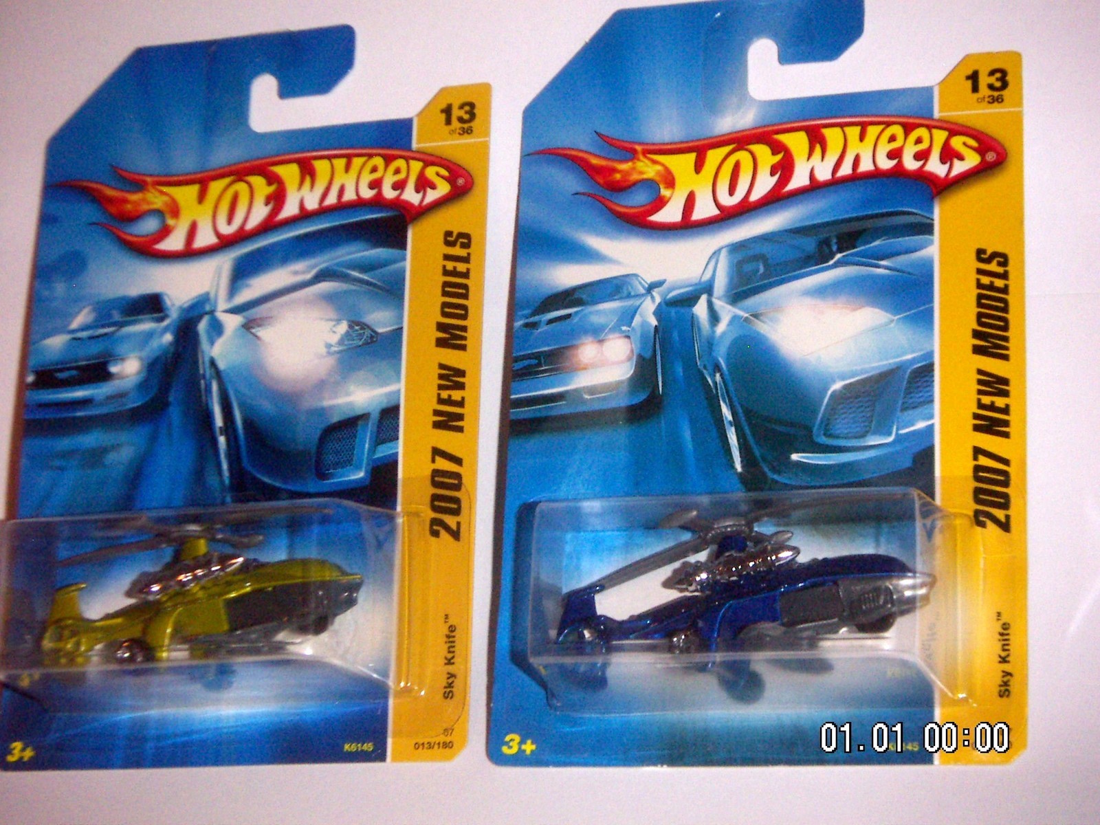 Hot Wheels 2007  New Models  Sky Knife  Color and Tampoo Variation