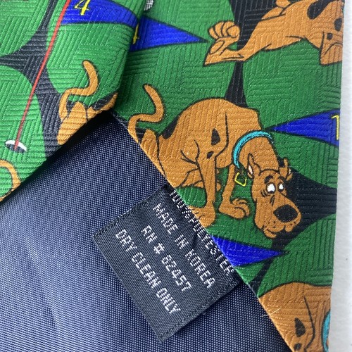 Vintage 1999 Cartoon Network Scooby-Doo Golf Tie Polyester Green Black - Picture 6 of 6
