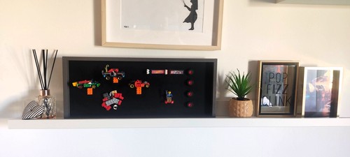 Lego und Hot Wheels Gemälde, Handarbeit, mit abnehmbaren Modellen Italy - Bild 2 von 8