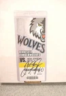 Johnny Flynn Signed NBA Debut Ticket Full Auto Timberwolves Syracuse 10/27/2010