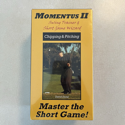 David Duval Momentus II VTG set of 3 New VHS Golf swing trainer short game