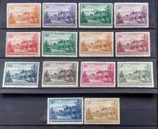 Norfolk Island 1947-59 Landscapes MH stamps SG1 - 12a  CV &pound;35