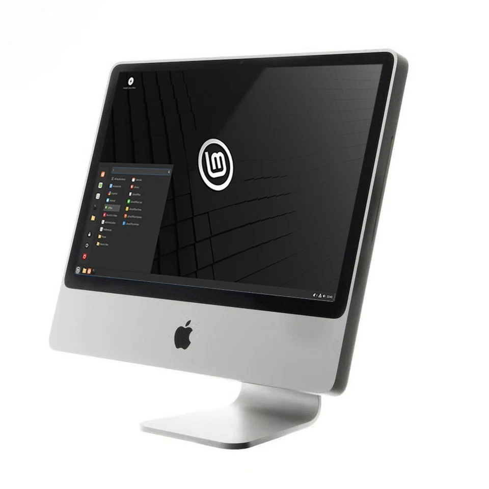 All in one PC computer 20" Linux Mint OS DVD Drive 4GB 320GB Webcam WIFI DVD - Image 2 of 4