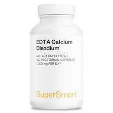 Supersmart - EDTA 1000mg per Day - Calcium Disodium 1 Count (Pack of 180)