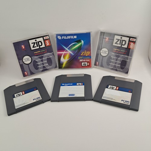 100MB Zip Disks IBM Formatted Pre-owned Erased and Newly Formatted Set of Three - Picture 8 of 8