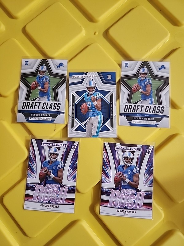 Hendon Hooker Rookie  &Stars Rookie Card Lot 5 Cards
