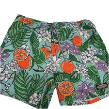 Vineyard Vines Men Swim Trunks Green/Multi Size XL Chappy Tropical Lined Short