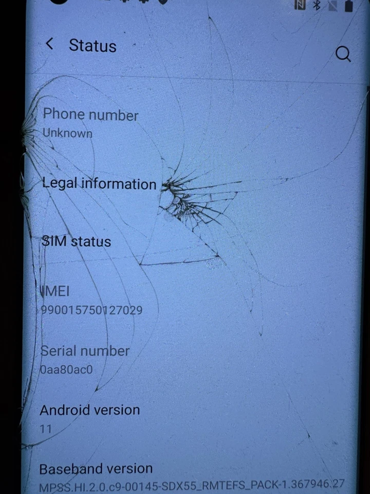 OnePlus 8 5G 128GB Nord Gray (T-Mobile) Fast Ship Good Used Broken Cracks Front - Image 3 of 4