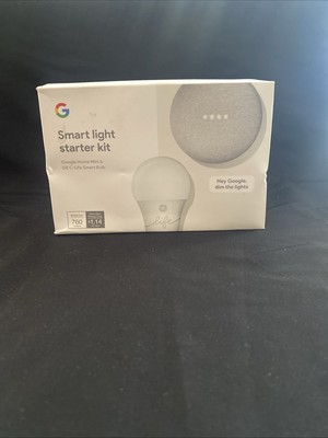 Google Home Mini with Smart Light Bulb Starter Kit New!