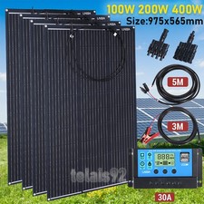 400W Solar Panel Kit Battery Charger 30A Controller RV Trailer Camper Van Boat