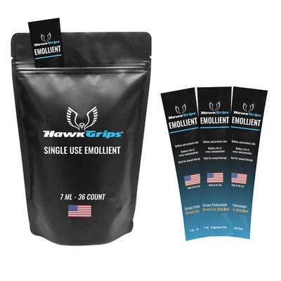 HawkGrips 7ml Massage Emollient Single Use Packet, Vanilla, Emollient for IAS...