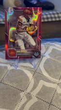 2025 Bowman Chrome U Chase Sowell 1st #123 Pink Lava Refractor 