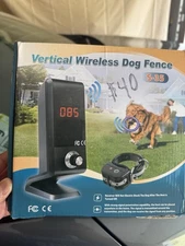 Vertical Wireless Dog Fence Pet Containment System Vibrate/Electric S-35. Open