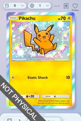 Pokemon TCG POCKET - Pikachu Shiny 1⭐, Mega Shine, English