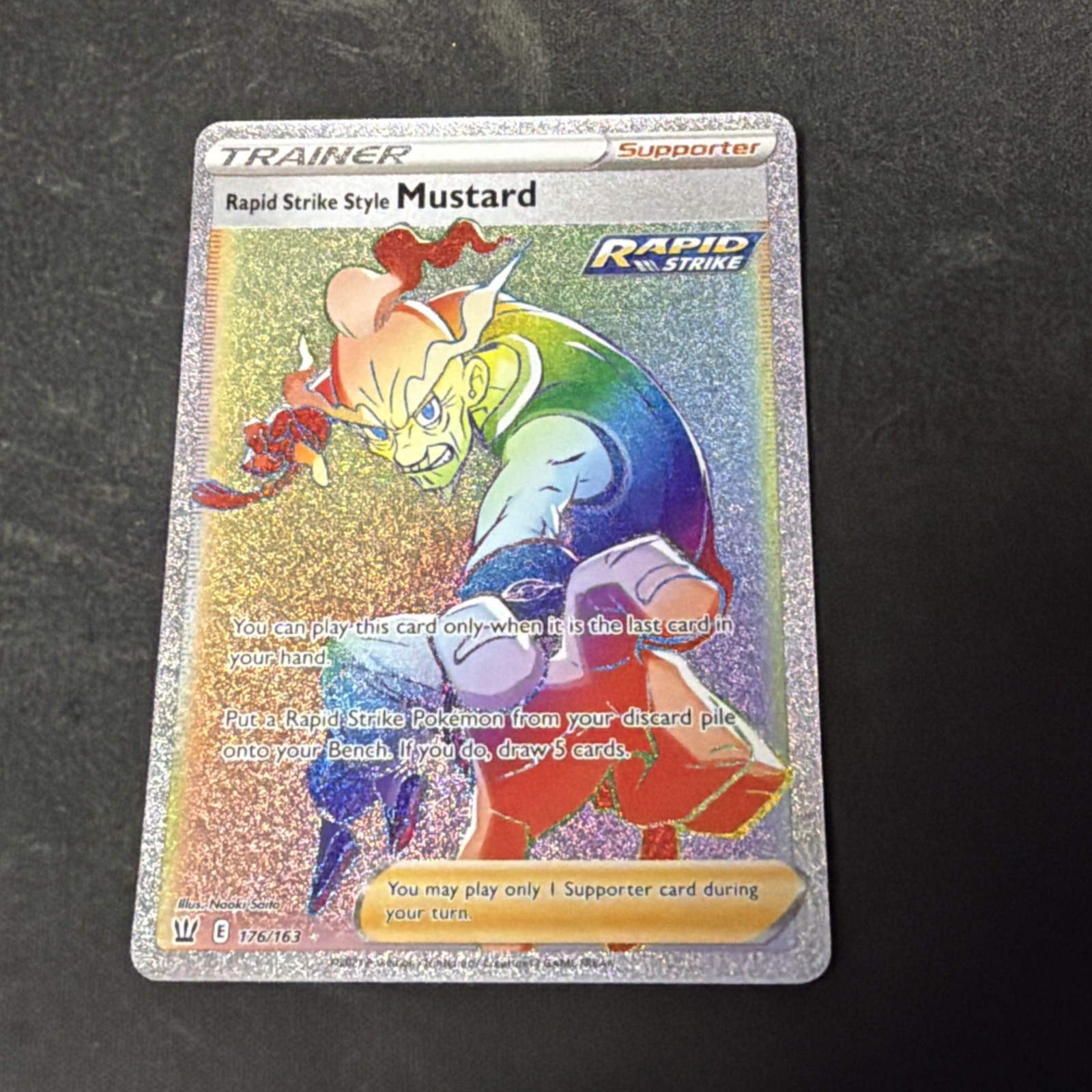 RAPID STRIKE STYLE MUSTARD 176/163 BATTLE STYLES POKEMON