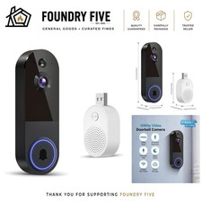 Secure 1080P Wireless Video Doorbell with Motion Alerts & Two-Way Communication