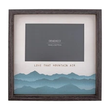 Demdaco Love that Mountain Air Picture Frame, Wood/Glass, 9.5"x9.5"