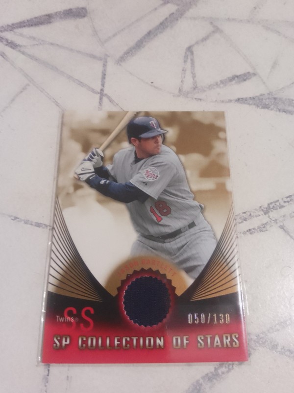 2005 Upper Deck SP Collection Jason Bartlett Game Used Jersey #/130 CS-JB Twins