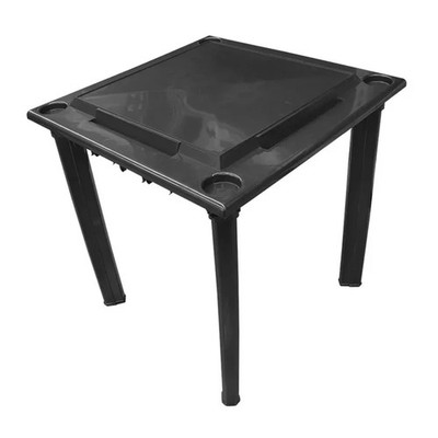 Bene Casa - Black Indoor & Outdoor Domino and Game Table Includes Domino