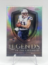 2025 Topps Chrome Legends Of The Gridiron Julian Edelman Patriots Refractor