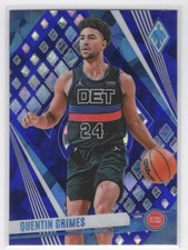 #190 Quentin Grimes 2023-24 Phoenix Blue Ice Detroit Pistons