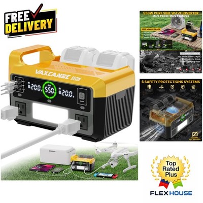 550W Pure Sine Wave Power Inverter for Dewalt 20V - Portable Power Station