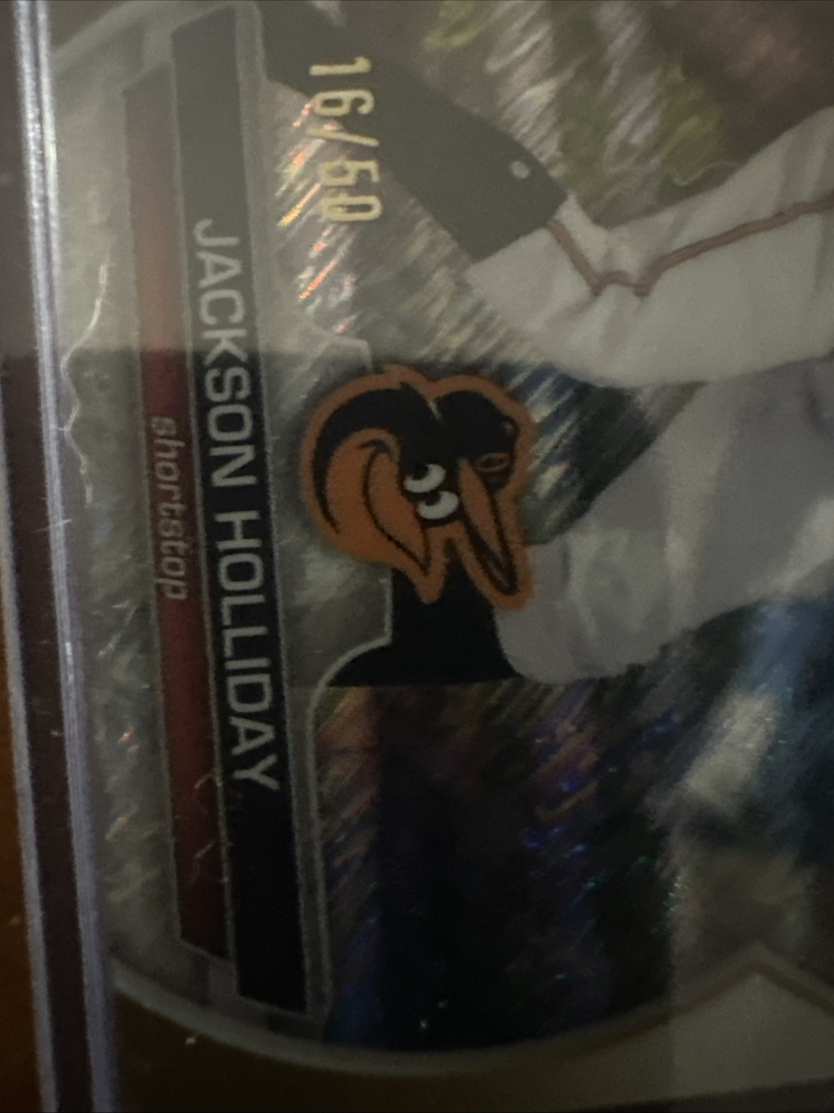 2023 Bowman Chrome Prospects Jackson Holliday #BCP-20 Gold Shimmer 16/50 view 3