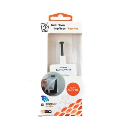 2GO Induktionsempfänger Micro USB Qi Wireless Charging Receiver Adapter