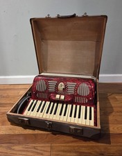 Galanti Red Accordion w/ Case Red