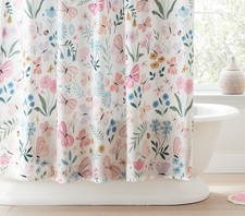 Pottery Barn Kids Wildflower Butterfly Shower Curtain US Stock