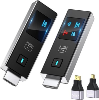Wireless HDMI Transmitter and Receiver 360FT/110M Extender 4K Decode 1080P@60Hz