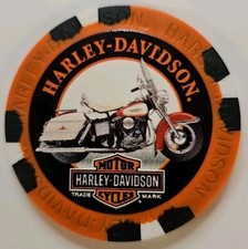 HARLEY DAVIDSON MOTORCYCLE WITH SHOVELHEAD ENGINE 1966-1984 POKER CHIP NEW 