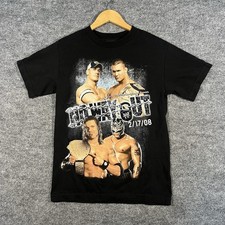 Vintage WWF WWE 2008 No Way Out PPV T-shirt Mens Small Rey Mysterio Cena Edge