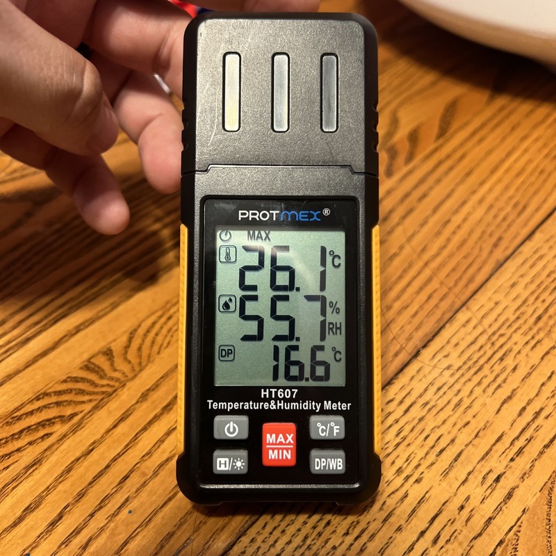 PROTMEX HT607 Temperature Humidity Meter High Precision Digital Hygrometer
