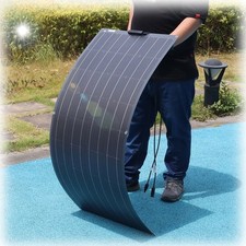 120 Watt Solarmodul Mono Flexibel 18V Black Solarpanel Solarzelle 1065*550*3mm